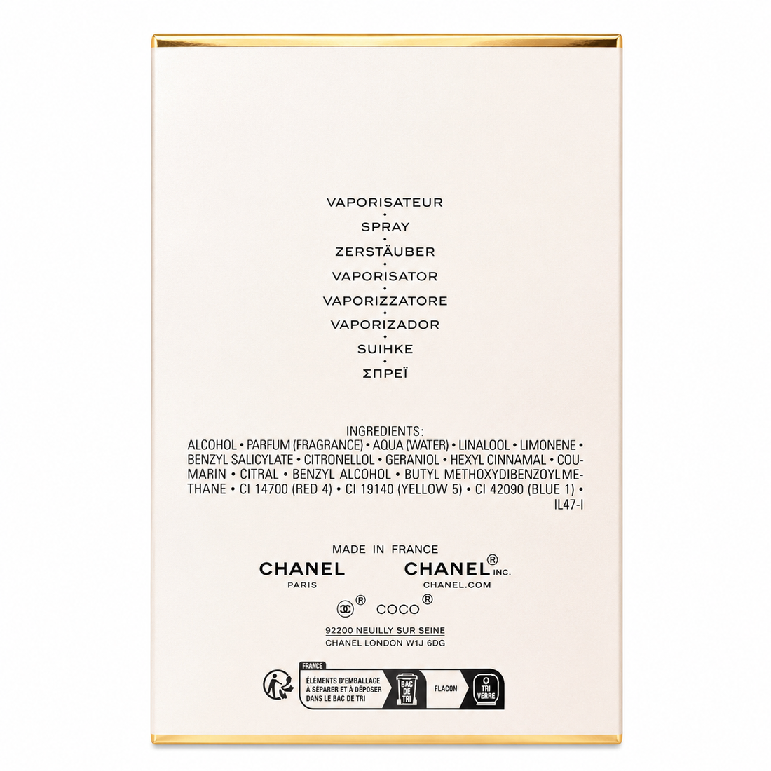Chanel Coco Mademoiselle Eau de Parfum 3.4oz bottle