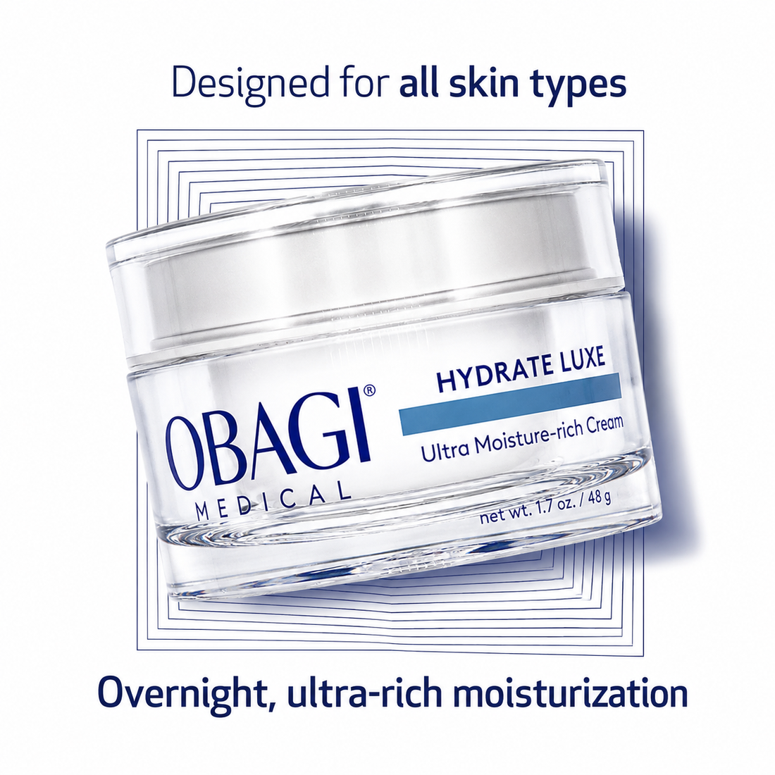 Obagi Hydrate Luxe face cream jar 1.7oz