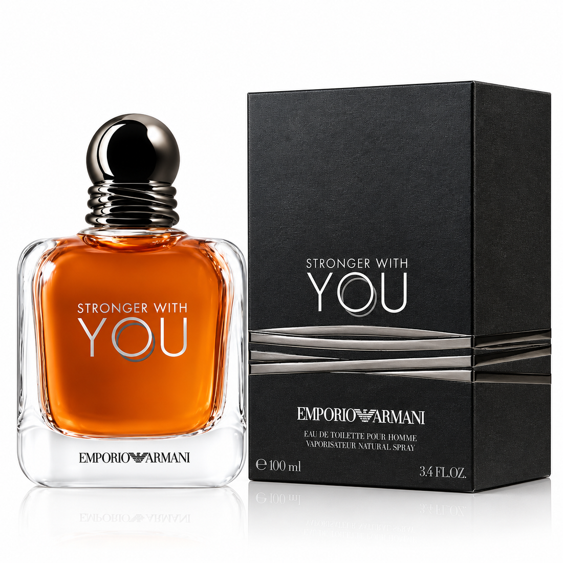 Emporio Armani Stronger With You Eau de Toilette for Men, 3.4 oz (100 ml)