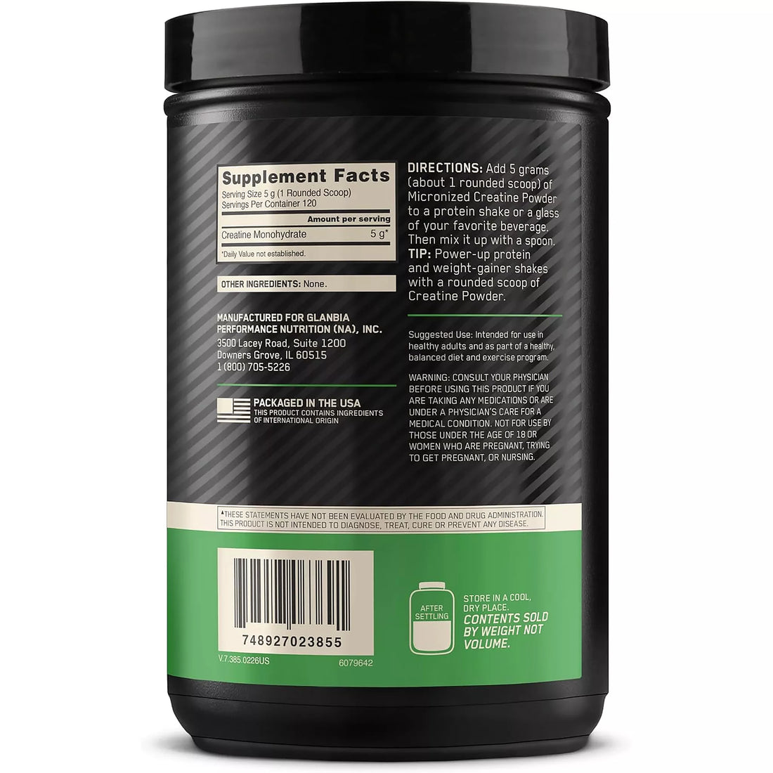 Optimum Nutrition 100% Pure Creatine Monohydrate Supplement